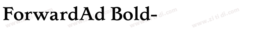 ForwardAd Bold字体转换